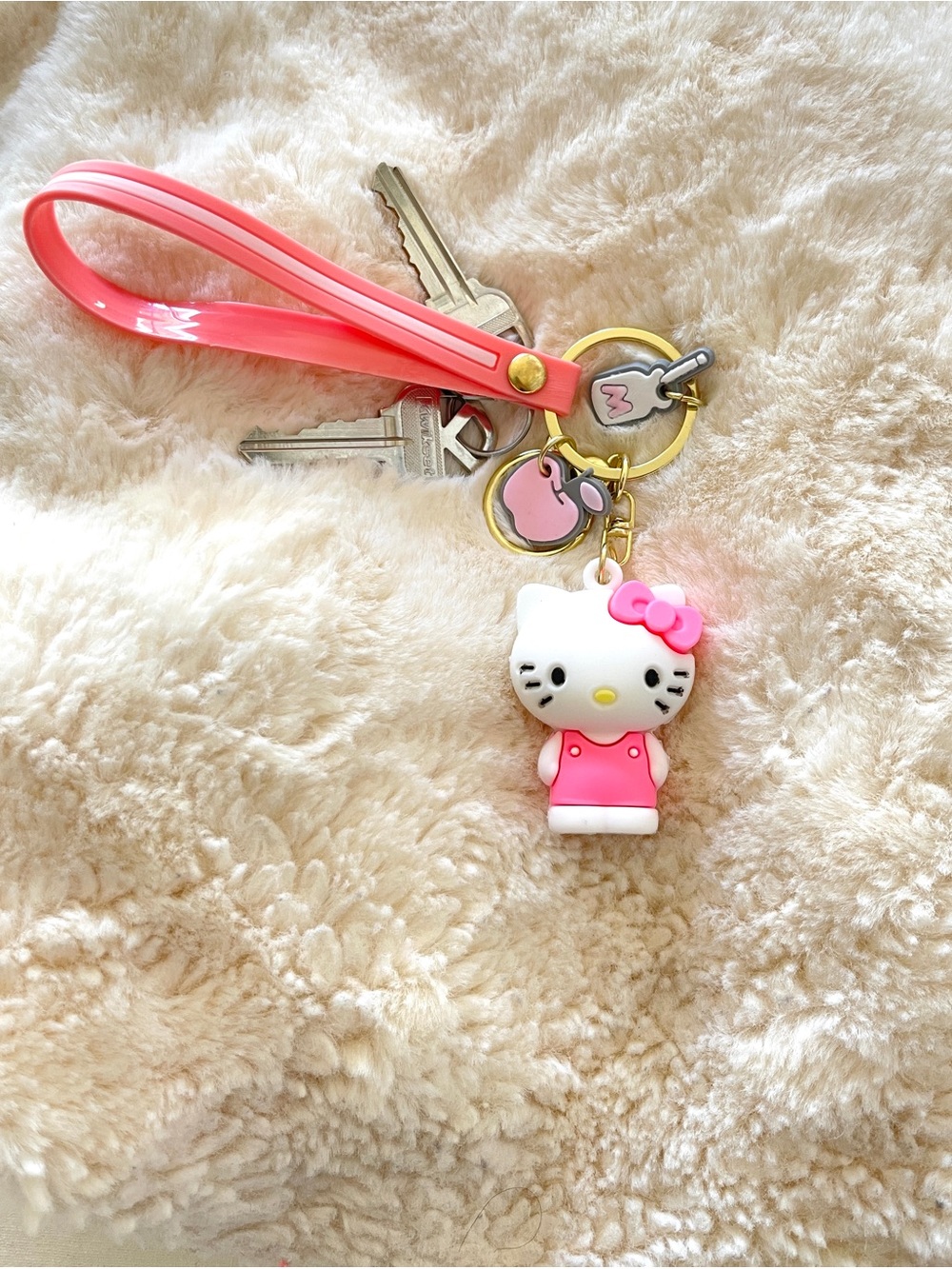 Hello Kitty Pink Wristlet Keychain